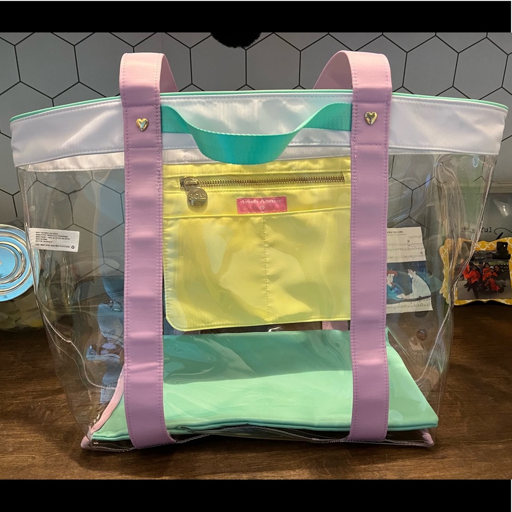 Clear Stoney Clover Lane tote
